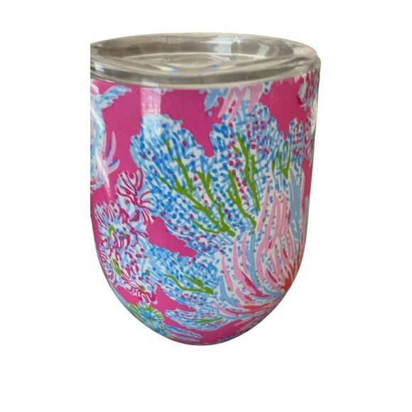 Lilly Pulitzer Insulated Stemless Tumbler cup - Picture 4 of 11